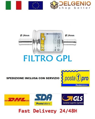 Filtro gpl gas 14mm landi - filtro,